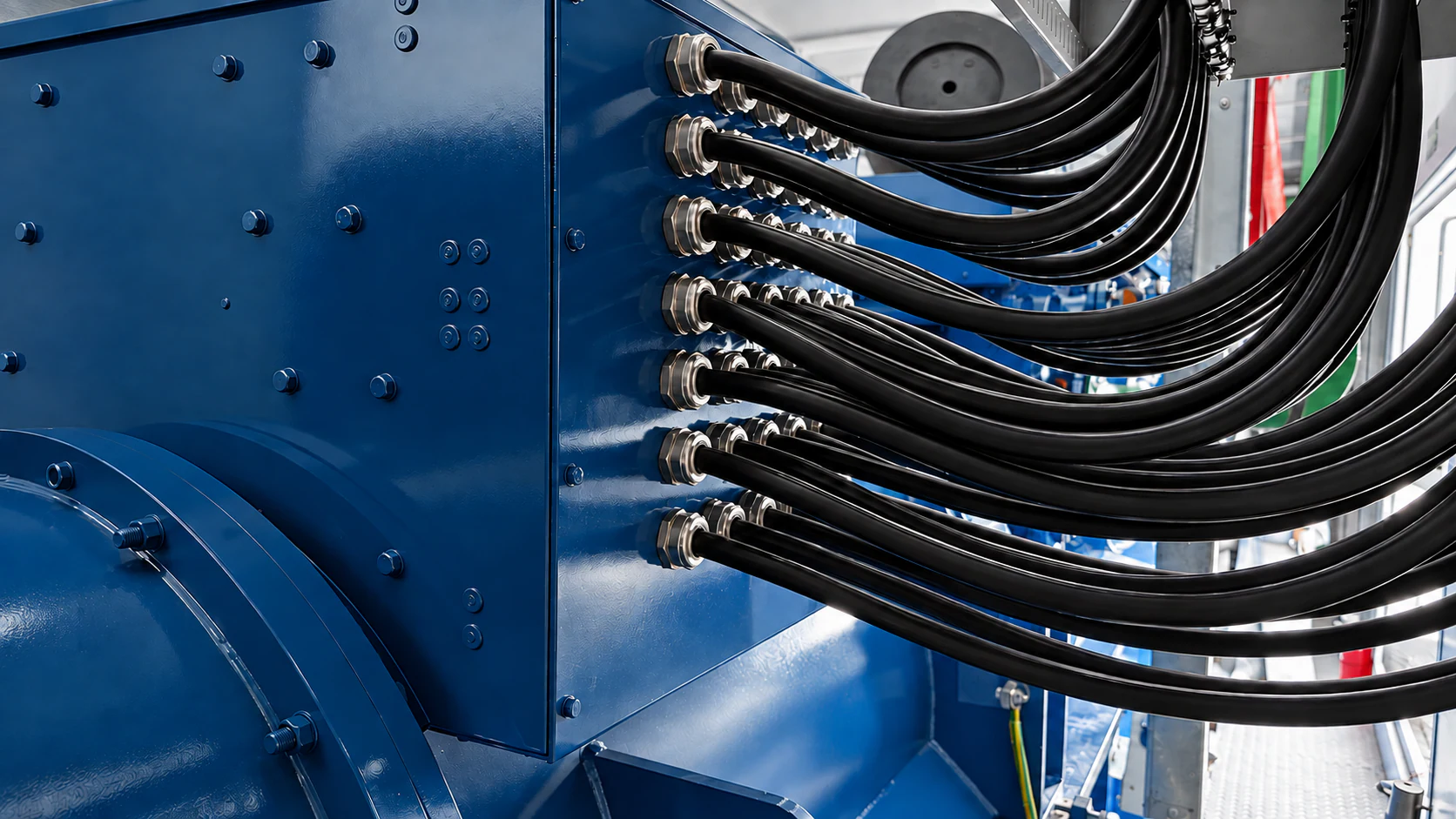 Equipment cable connections